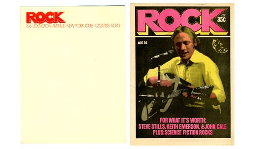 Rock Magazine and Letterhead