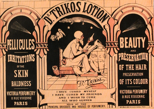 Dr. Trikos Lotion, circa 1880, attributed to Emily Levy